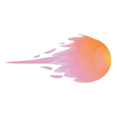 Gun flash flame icon cartoon vector. Shot effect
