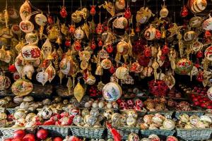 Christmas decoration on the market photo