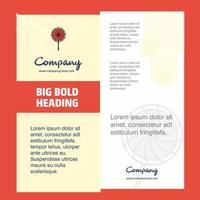 Lollypop Company Brochure Title Page Design Company profile annual report presentations leaflet Vector Background