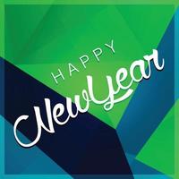 Happy New Year typographic design vector