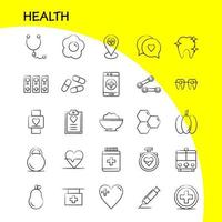 Health Hand Drawn Icon for Web Print and Mobile UXUI Kit Such as Medical Heart Beat Beat Emergency Pear Medical Hospital Pictogram Pack Vector