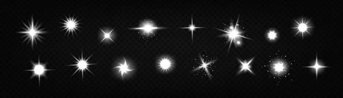 Star light glow, , shiny vector glare and twinkle