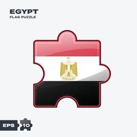 Egypt Flag Puzzle vector