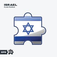 Israel Flag Puzzle vector