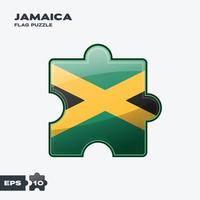 Jamaica Flag Puzzle vector