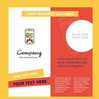 Mobile setting Company Brochure Template Vector Busienss Template