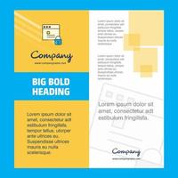 Protected website Company Brochure Title Page Design Company profile annual report presentations leaflet Vector Background