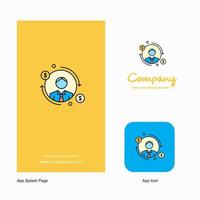 Avatar Company Logo App Icon and Splash Page Design Creative Business App Design Elements vector