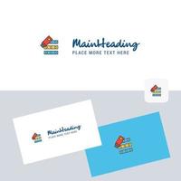 Files copy vector logotype with business card template Elegant corporate identity Vector