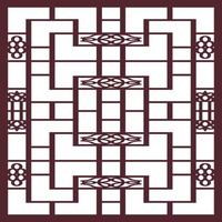 Jali design for graphic and plywood, partition, foam, acrylic and CNC machine cutting vector