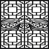 Jali design for graphic and plywood, partition, foam, acrylic and CNC machine cutting vector