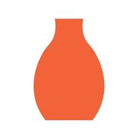 Flat style vase vector illustration