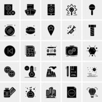 25 Universal Business Icons Vector Creative Icon Illustration to use in web and Mobile Related project