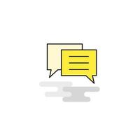 Flat Chat bubble Icon Vector