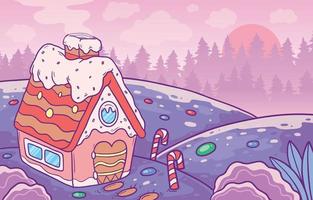 Gingerbread House Concept vector