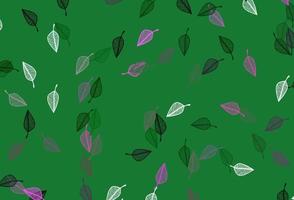 Light Pink, Green vector sketch backdrop.