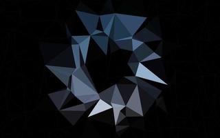 Dark BLUE vector shining triangular template.