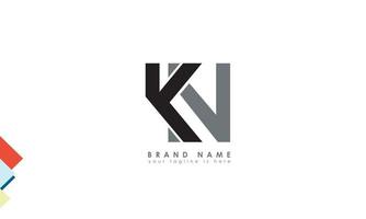 Alphabet letters Initials Monogram logo KN, NK, K and N vector