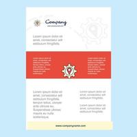 Template layout for Location setting comany profile annual report presentations leaflet Brochure Vector Background