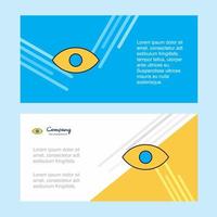 Eye abstract corporate business banner template horizontal advertising business banner vector