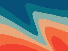 Psychedelic retro groove background vector