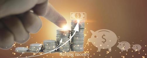 money saving concept for the future, financial planning photo