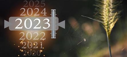 The 2023 concept is imminent. Means to prepare for something new. photo