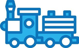 toy train wooden baby accessories - blue icon vector