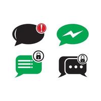 message icon logo, vector design