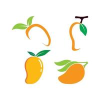 icono de vector de mango. logotipo de ilustración