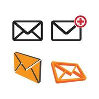 message icon logo, vector design