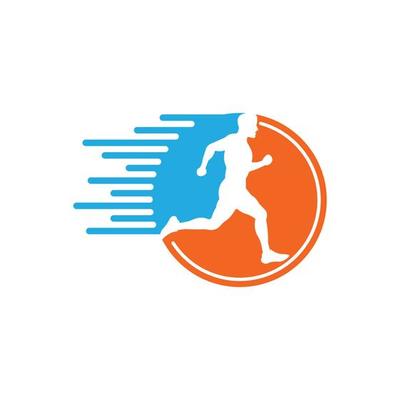 running icon. vector illustration symbol