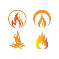 diseño de vector de logotipo de icono de fuego