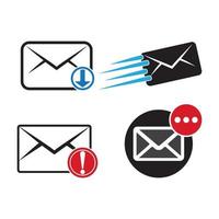 message icon logo, vector design