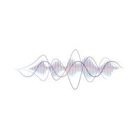 Sound waves vector illustration