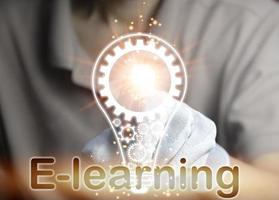 concepto de e-learning foto