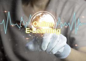 Concept of e-Learning photo