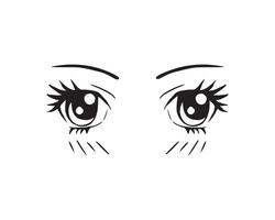 Vector illustration of Eyes Expression