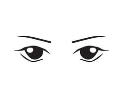 Vector illustration of Eyes Expression