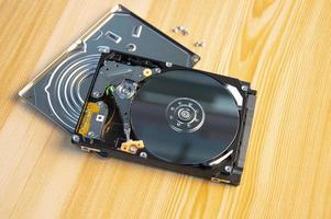 2.5-inch hard disk drive is the part that is used to store data or is called a hard disk as well. photo