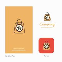 Halloween shopping bag Company Logo App Icon and Splash Page Design Creative Business App Design Elements vector