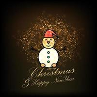 Merry Christmas and Happy new Year Abstract Glitter background vector