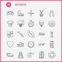 Sports Hand Drawn Icon for Web Print and Mobile UXUI Kit Such as Football Football Shoes Shoes Sports Sports Shoes Heart Pictogram Pack Vector