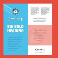 Watch Business Company Poster Template with place for text and images vector background