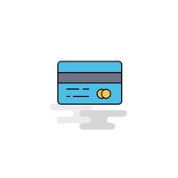 Flat Credit card Icon Vector