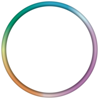 Colorful circle frame. png