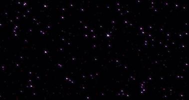 belles étoiles mystérieuses brillantes et brillantes dans le ciel étoilé cosmique. arrière-plan abstrait, intro, vidéo en haute qualité 4k video