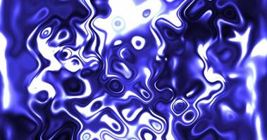 conception de mouvement d'animation abstraite avec de belles vagues lumineuses irisées rougeoyantes de fond d'eau liquide bleue en haute résolution 4k video
