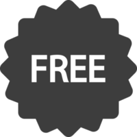 Free tag black shadow icon, Shop icon set. png