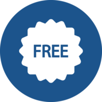 Free tag icons design in blue circle. png